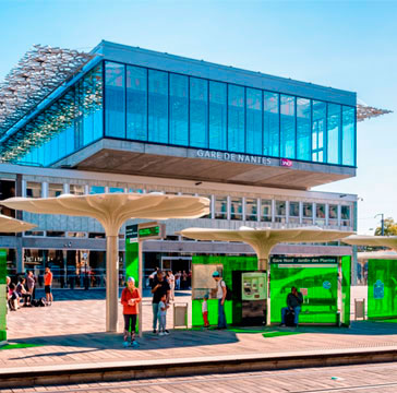 La gare de Nantes - Vue panoramique